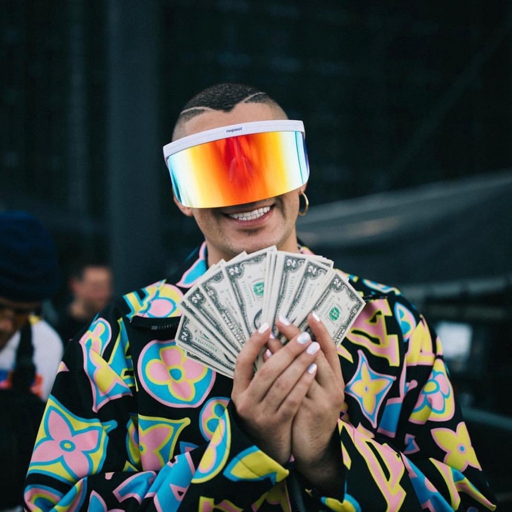 Bad Bunny Nopeet Shield Sunglasses
